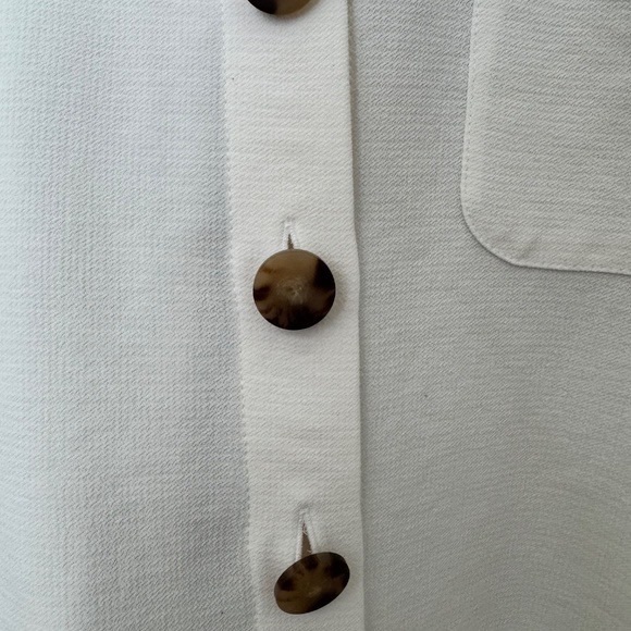 Sezane Laurine Shirt Écru. - Size S - Picture 3 of 6